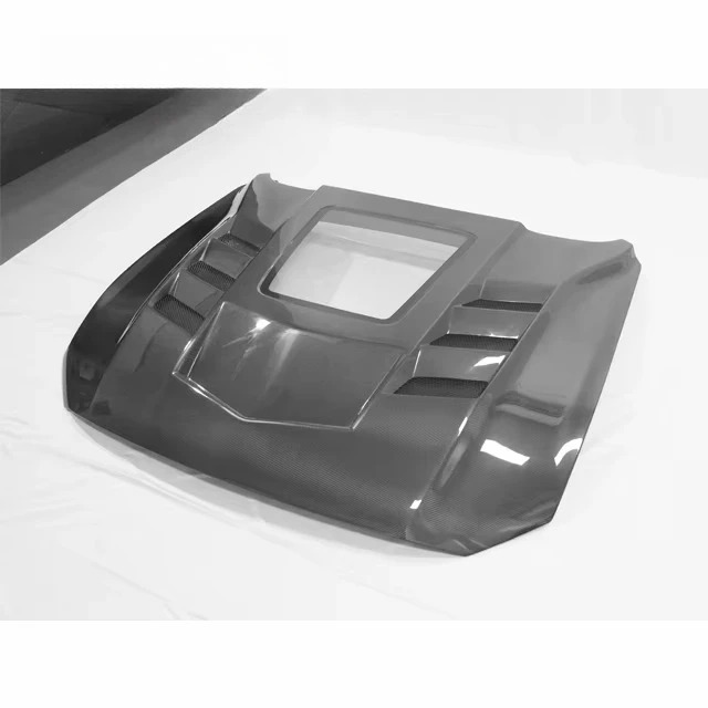 Carbon Hood for  Mustang 2024+ S650 Upgrade Transparency Style Carbon Fiber Engine Bonnet Hood